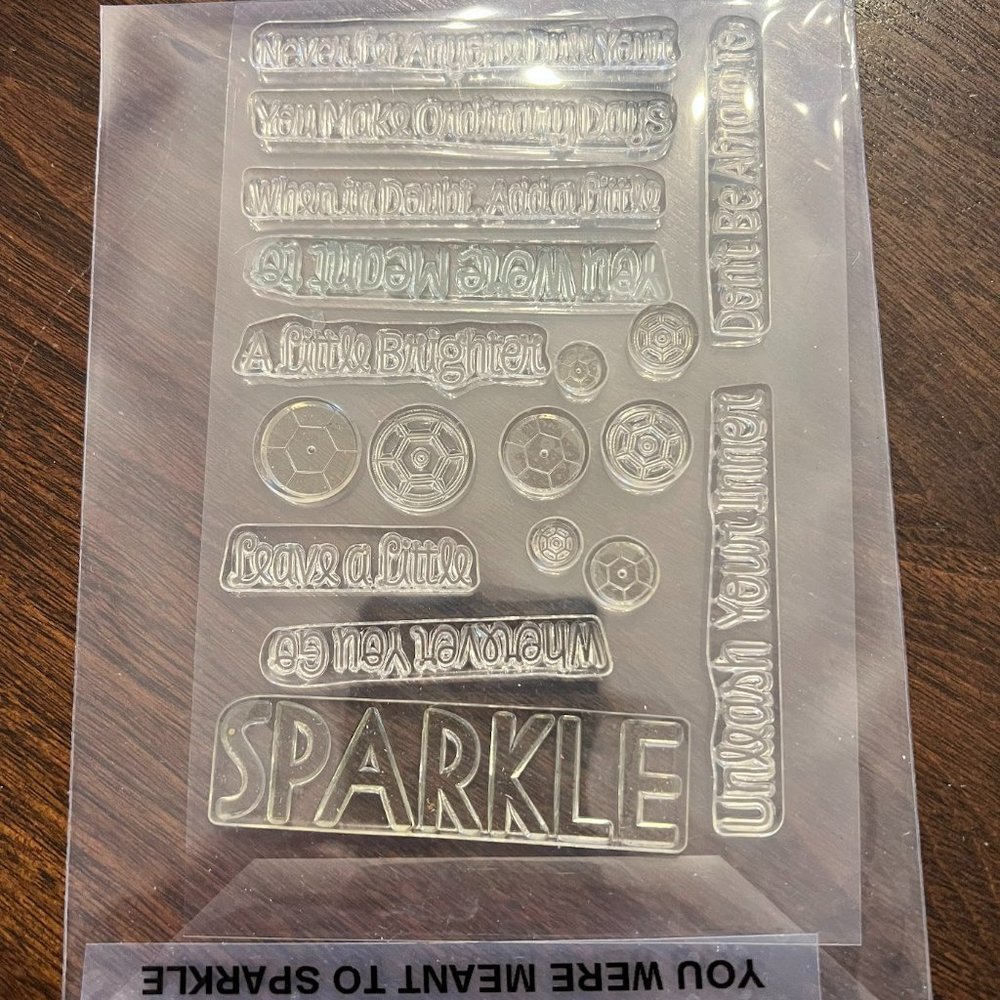 You Were Meant To Sparkle Acrylic Clear Stamp Set